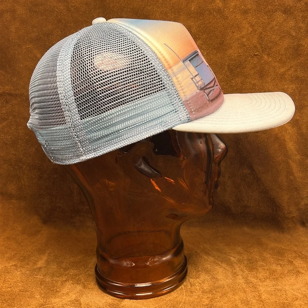 Bo Bridges Scenic Beach Sunset Trucker Surfer  Hat